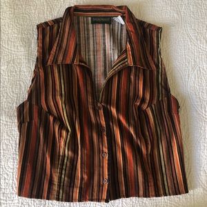 Vintage 70s button up vest